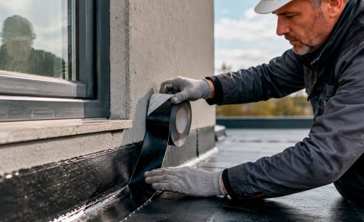 bandas de butilo en la construcción